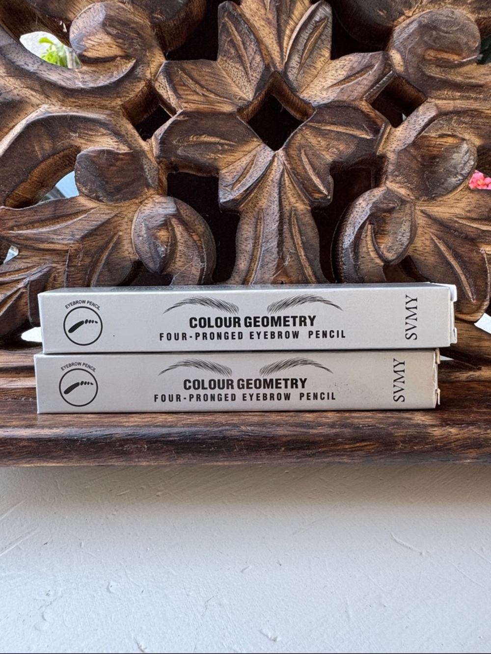 Colour Geometry Four-Pronged Eyebrow Pencil - Silver Packaging